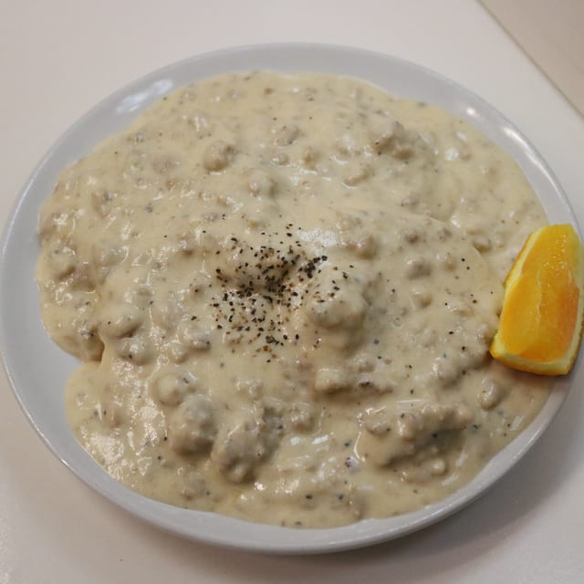 Zoe's Biscuits and Sausage Gravy.