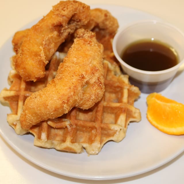 Chicken & Waffles or Biscuits.